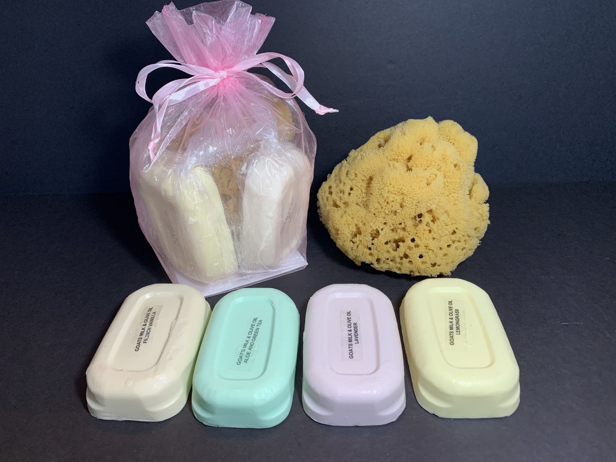4 Soaps With Sponge Lori's Soap Shop